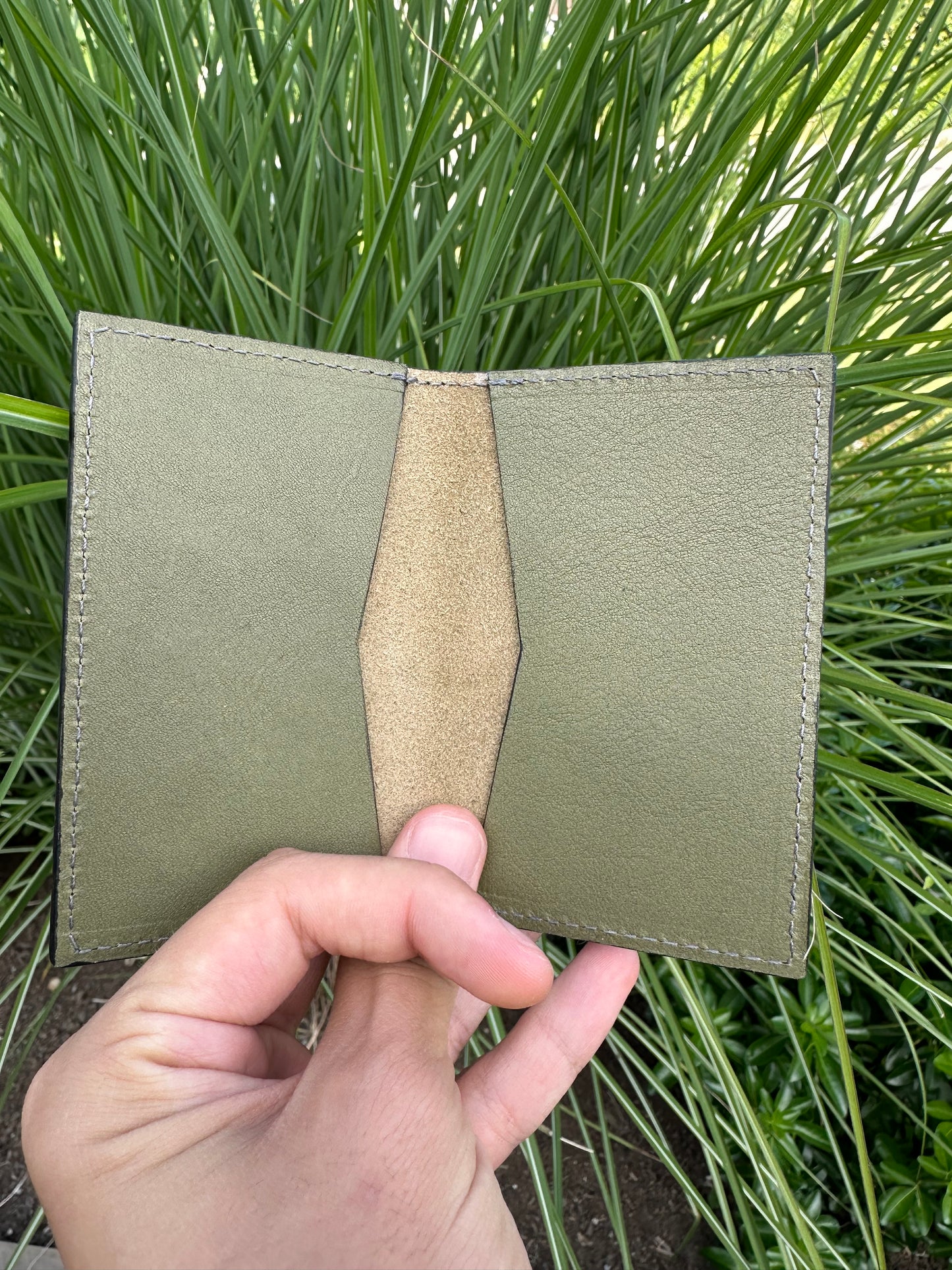 The Classic Card Case- Conceria Puccini Koala “Matcha Green”