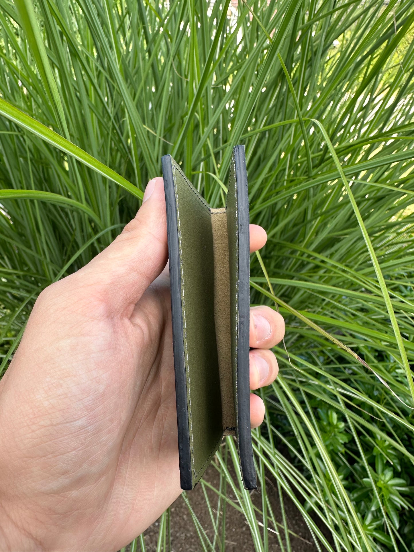 The Classic Card Case- Conceria Puccini Koala “Matcha Green”