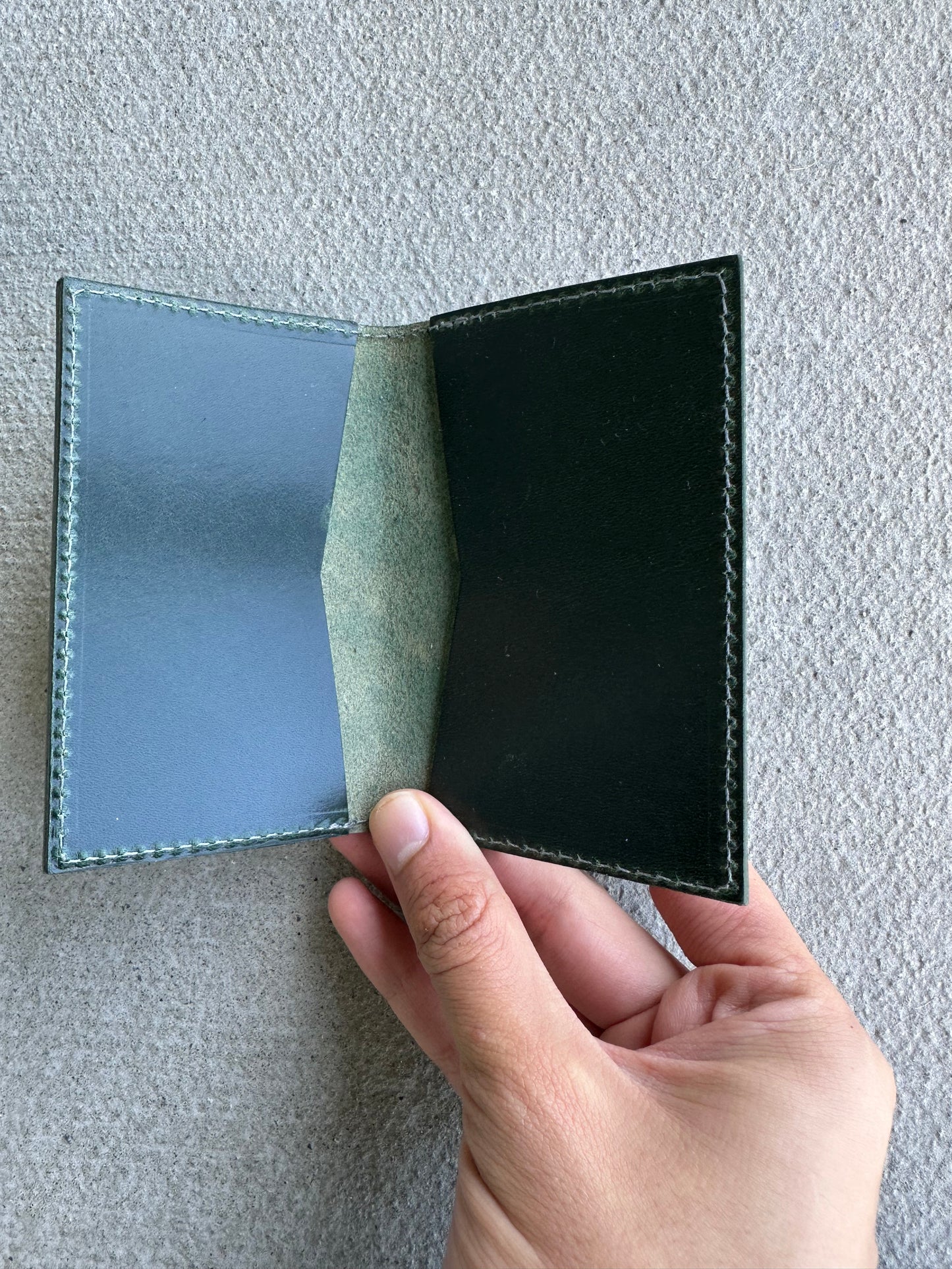 The Classic Card Case handpainted- Conceria Puccini Maremma “Fern”